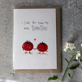 Well Drawn Tomato Love Card
