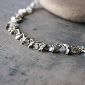 Mediterranean Tiny Disc Necklace Silver