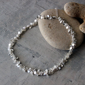 Mediterranean Tiny Disc Necklace Silver
