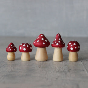 Little Wooden Toadstools