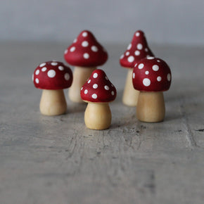 Little Wooden Toadstools