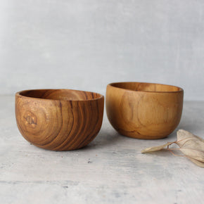 Teak Wooden Plates & Bowls