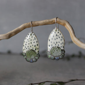 Ceramic Earrings Colour Layers #8 - Tribe Castlemaine