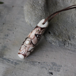 Ceramic Sepia Pod Necklace - Tribe Castlemaine