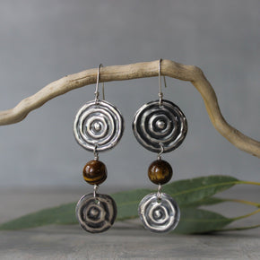 Double Waterhole Gemstone Earrings - Tribe Castlemaine