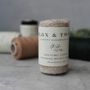 Flax & Twine Daytime Linen Yarn - 4 ply spools - Tribe Castlemaine