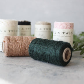 Flax & Twine Daytime Linen Yarn - 4 ply spools - Tribe Castlemaine