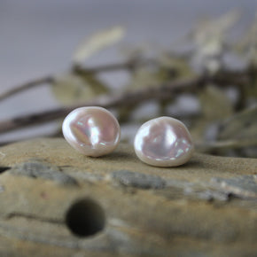 Keshi Freshwater Pearl Stud Earrings - Tribe Castlemaine