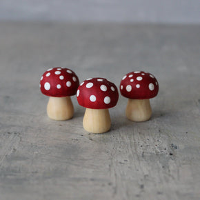 Little Wooden Toadstools - Tribe Castlemaine