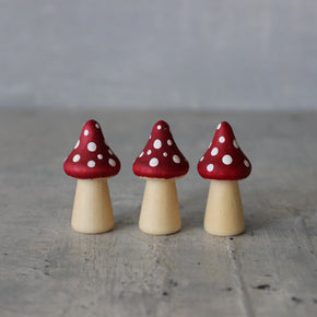 Little Wooden Toadstools - Tribe Castlemaine