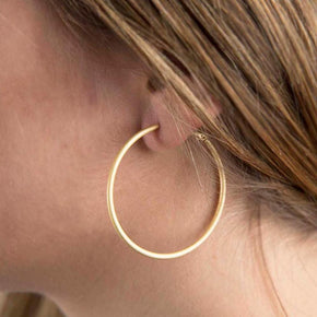 Mediterranean Hoop Earrings Gold - Tribe Castlemaine
