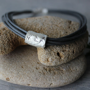 Mediterranean Silver Tube Necklace - Tribe Castlemaine