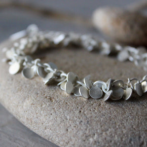 Mediterranean Tiny Disc Bracelet Silver - Tribe Castlemaine