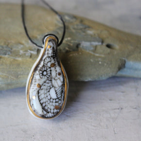 Sepia Painted Pendant Necklace - Tribe Castlemaine
