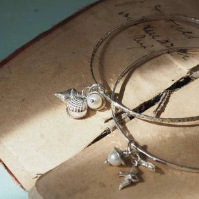 Silver Charm Bangle - Tribe Castlemaine