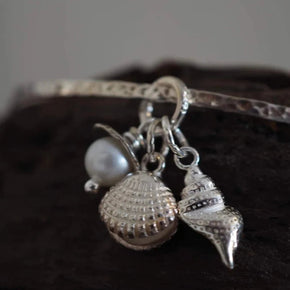 Silver Charm Bangle - Tribe Castlemaine