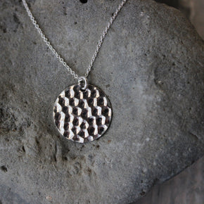 Silver Disc Necklace - Tribe Castlemaine