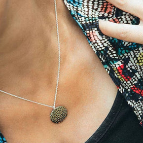Silver Disc Necklace - Tribe Castlemaine