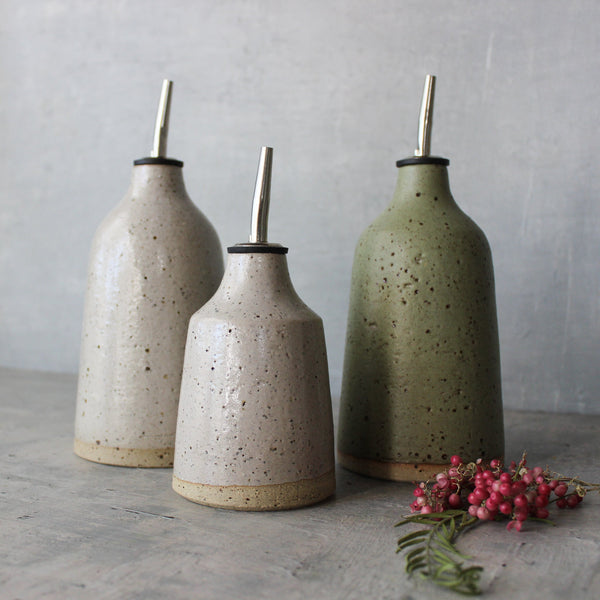 Stoneware Oil Bottles - Tribe Castlemaine
