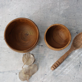 Teak Wooden Plates & Bowls - Tribe Castlemaine