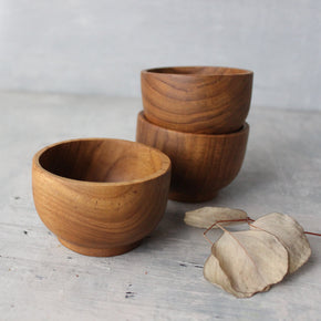 Teak Wooden Plates & Bowls - Tribe Castlemaine
