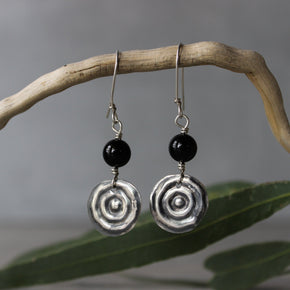 Waterhole Silver & Gemstone Earrings - Tribe Castlemaine