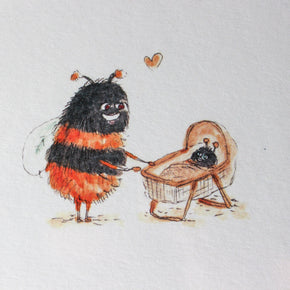 Well Drawn Mum Bee Card - Tribe Castlemaine