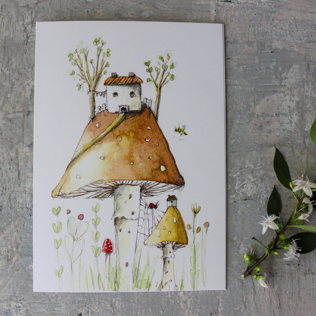 Anna Pignataro Card 'Toadstool House' - Tribe Castlemaine