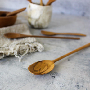 Assorted Small Teak Spoons - Tribe Castlemaine