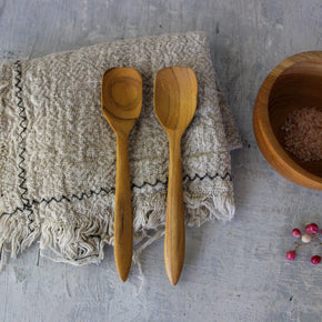 Assorted Small Teak Spoons - Tribe Castlemaine