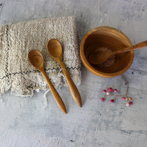 Assorted Small Teak Spoons - Tribe Castlemaine