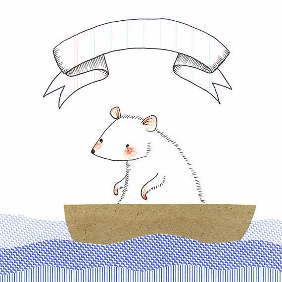 Boat Mouse Greeting Card - Tribe Castlemaine