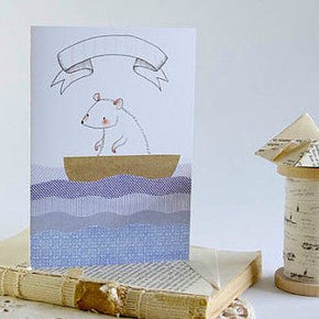 Boat Mouse Greeting Card - Tribe Castlemaine