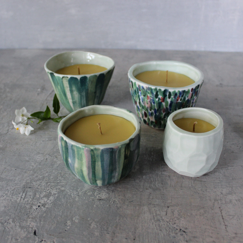 Ceramic Candle Cups - Tribe Castlemaine