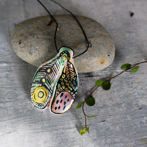Ceramic Necklace 'Wing' - Tribe Castlemaine