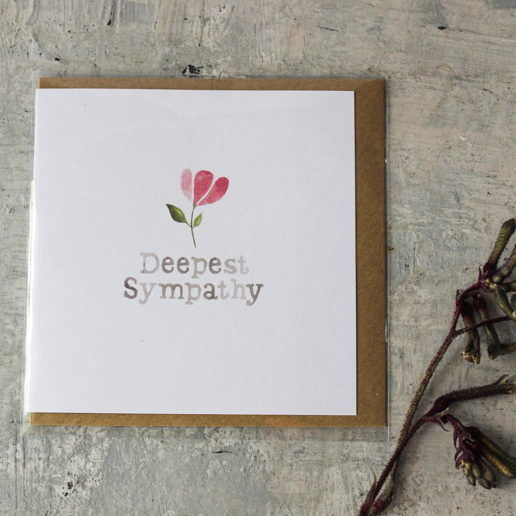 Deepest Sympathy Card - Tribe Castlemaine