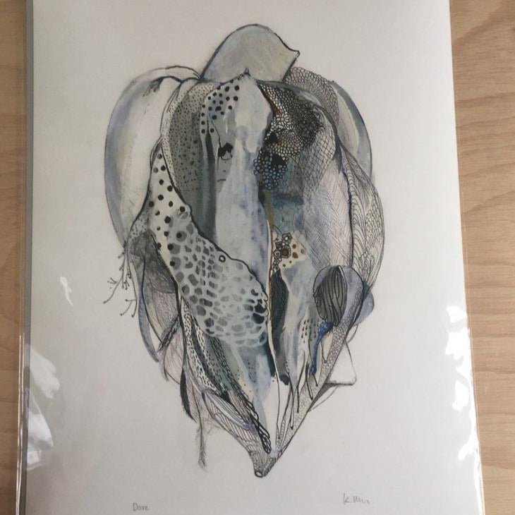 'Dove' Print by Katherine Wheeler - Tribe Castlemaine