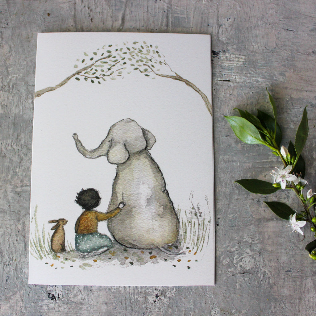 Formidable Forest Card 'Elephant Friend' - Tribe Castlemaine