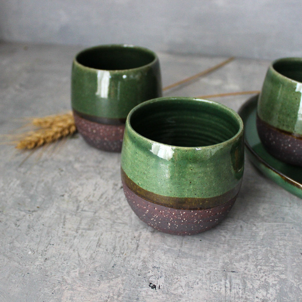 Green Ceramic Hug Mugs - Tribe Castlemaine