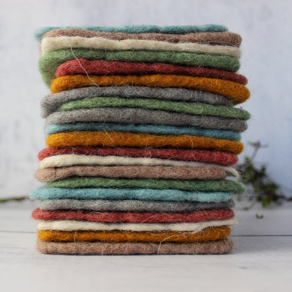 Handmade Wool Felt Squares Tribe Castlemaine