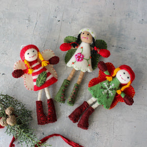 Hanging Felt Fairies - Tribe Castlemaine