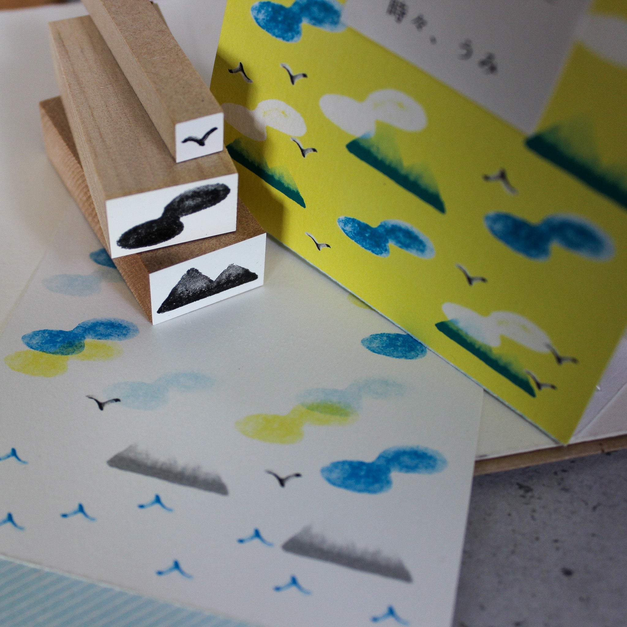 Japanese Rubber Stamps : Abstract Nature Sets - Tribe Castlemaine