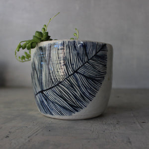 Large Ceramic Planter Feather - Tribe Castlemaine