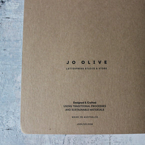 Letterpress Classic Exercise Book - Tribe Castlemaine