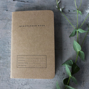 Letterpress Classic Memo Book - Tribe Castlemaine