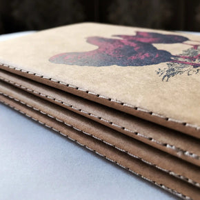 Letterpress Print Memo Books - Tribe Castlemaine