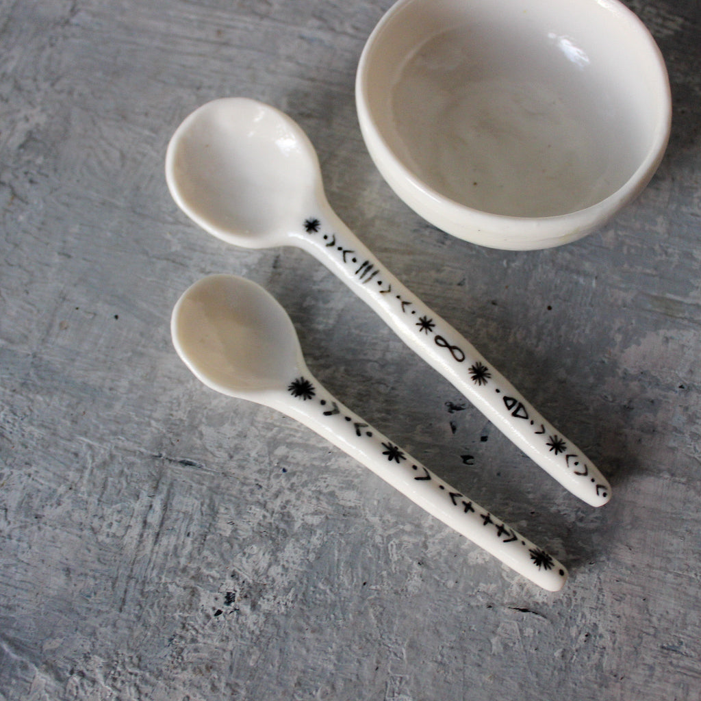 Little Porcelain Spoons Symbol - Tribe Castlemaine