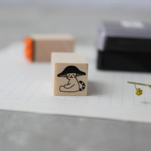 Mushroom Cat Rubber Stamps - Tribe Castlemaine