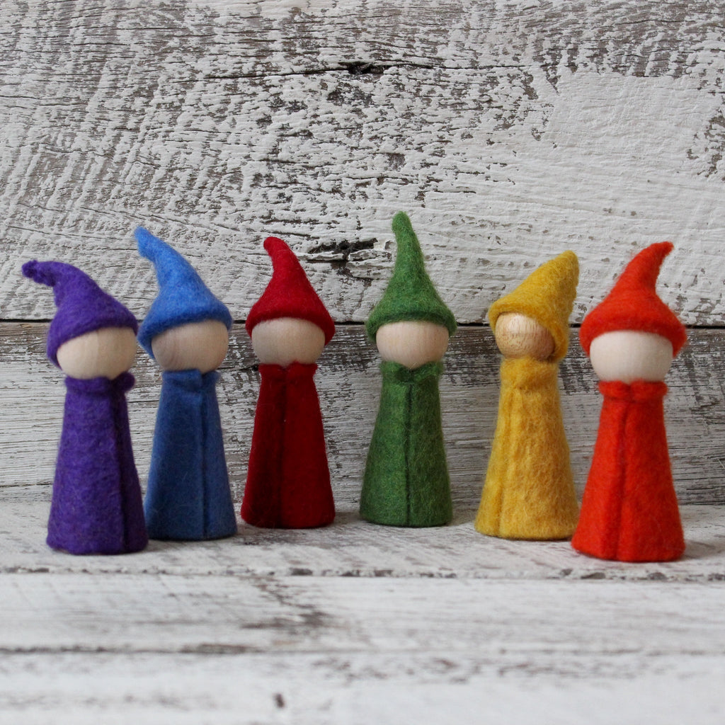 Rainbow Peg Doll Gnomes - Tribe Castlemaine