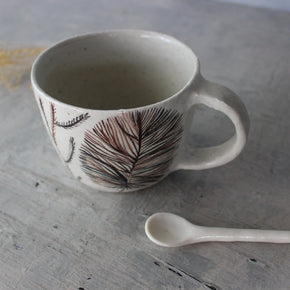 Sepia Feather Handled Cups - Tribe Castlemaine